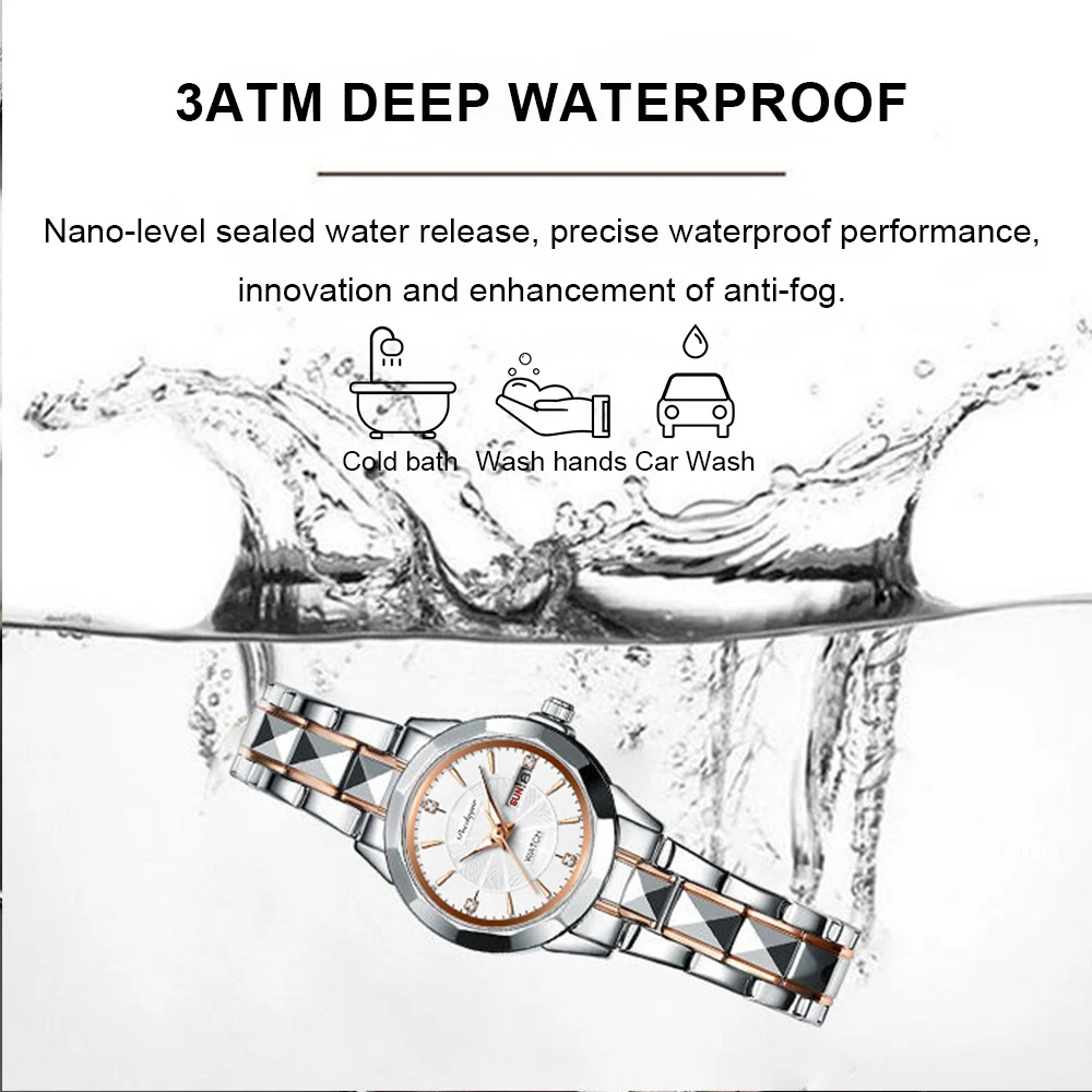 POEDAGAR orologi di lusso di alta qualità per le donne orologio da donna al quarzo impermeabile in acciaio antimacchia orologio da polso da donna di moda Reloj Mujer