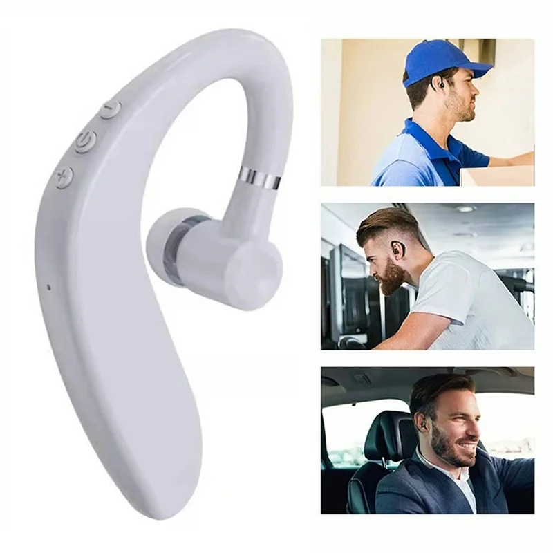 Wireless Headphone Noise Cancelling Mic Waterproof For iPhone Xiaomi Huawei Phone Comfortable Ear Hook Sport Business Audio Tool