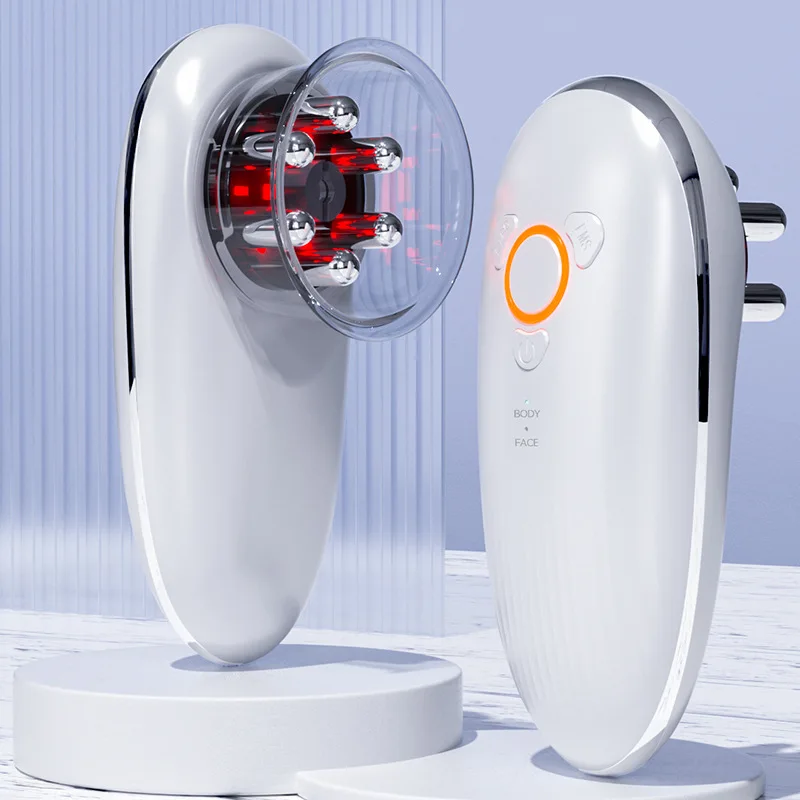 Multifunctional Abdominal Care Device Color Light Negative Pressure Vibration Metal Guide Head Home Beauty Tool