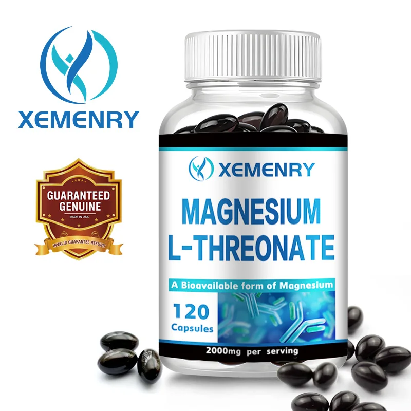 Magnesium L-Threonate - Promotes Brain Health, Improves Memory, Concentration and Cognition, and Boosts Neural Energy