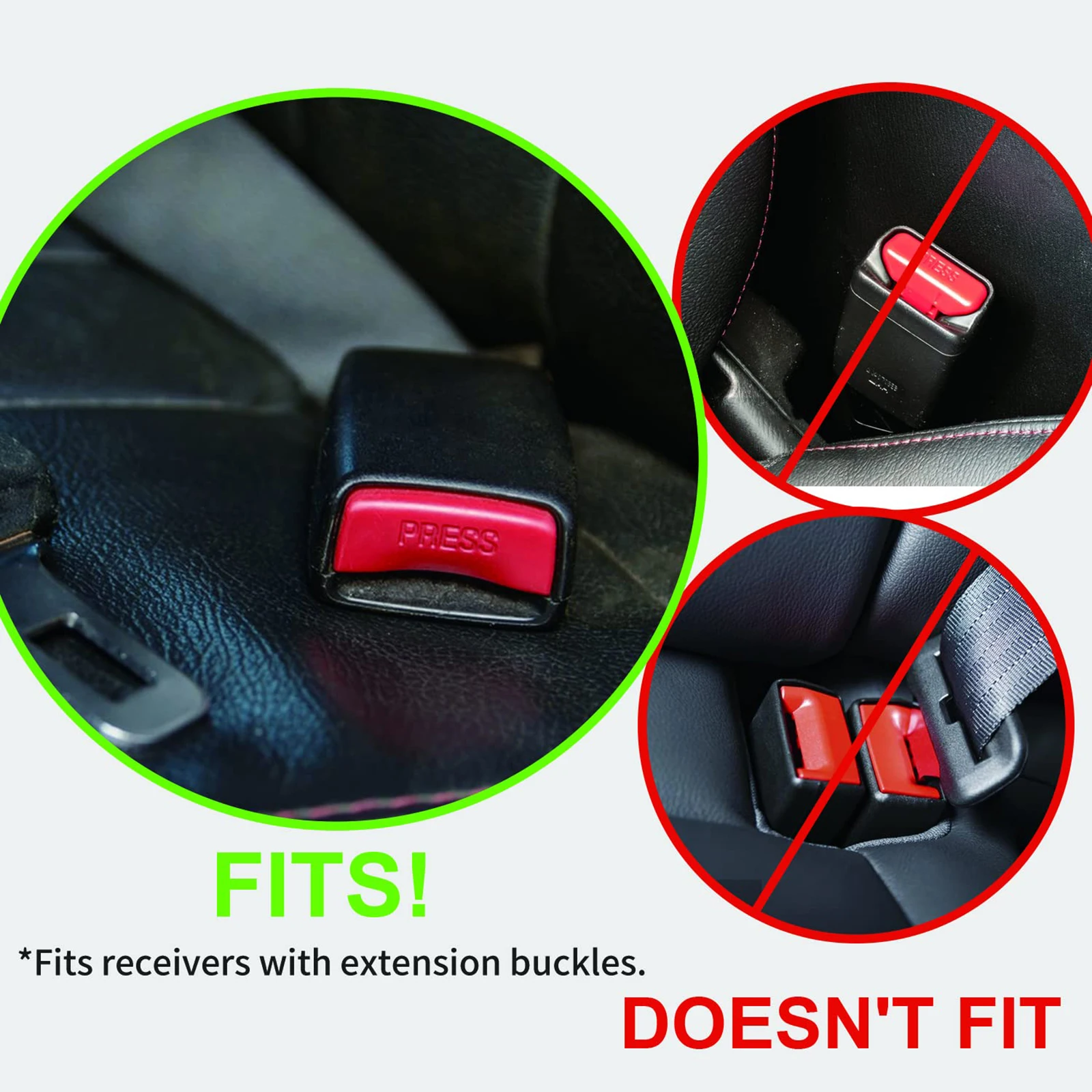 1pcs Universal Car Safety Belt Buckle Holder Silicone Buckle Protective Cover Auto Car Seat Belt Buckle Holder Car Interior Part