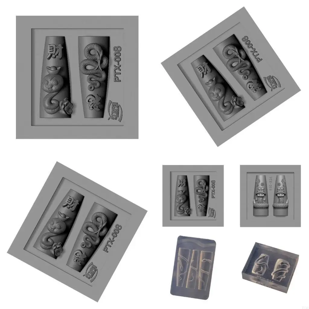 

72XE Snake Resin Molds Art Templates Resin Texture for Creative Resin
