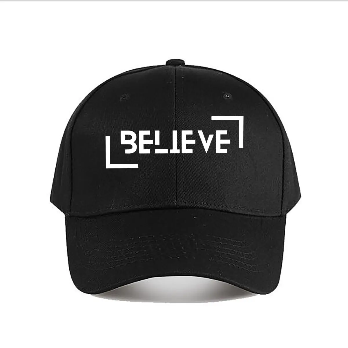 Inspirational BELIEVE Vinyl Wall Decal Home Decor Baseball Cap Fashion Men Sunhat Women's Outdoor Sports Snapback Cap
