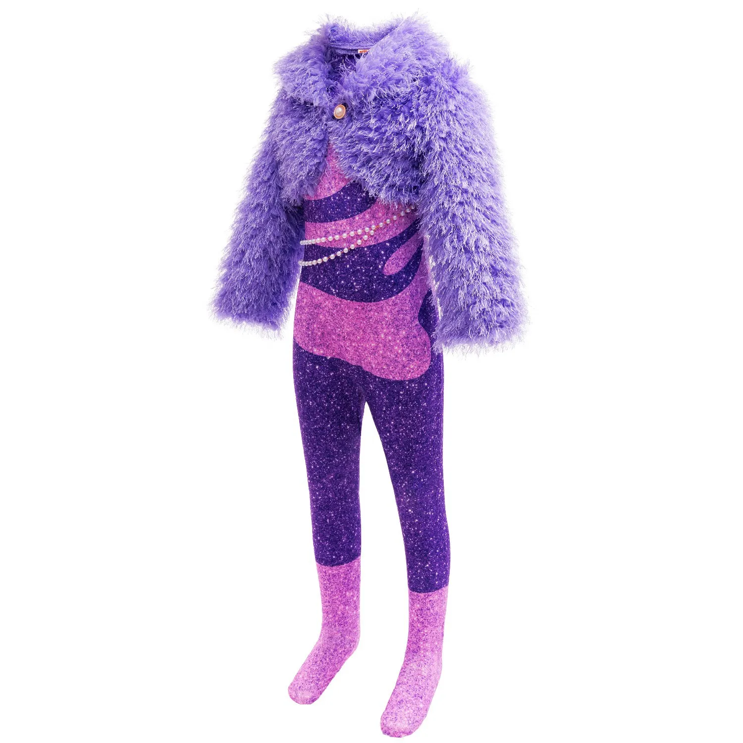 2026 Disney Zootopia 2 Girls Cosplay Gazelle Purple Fashion Plush Jumpsuit + Jacket Set Halloween Clothes Gift For Girl 3-10T view 4