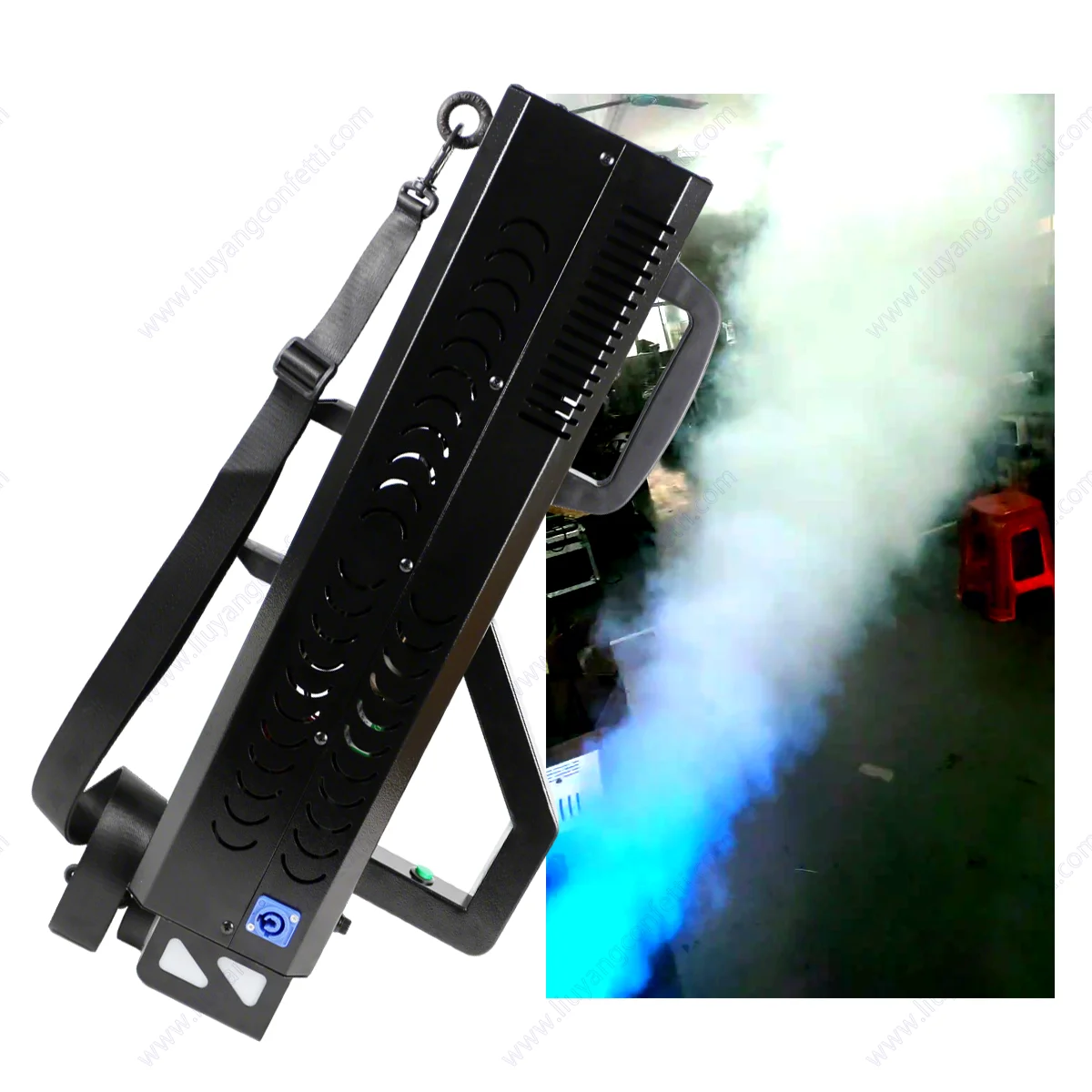 Stage Effect Smoke Machine Handheld Smoke Machine 1500W LED Smoke Gun for Nightclub Party