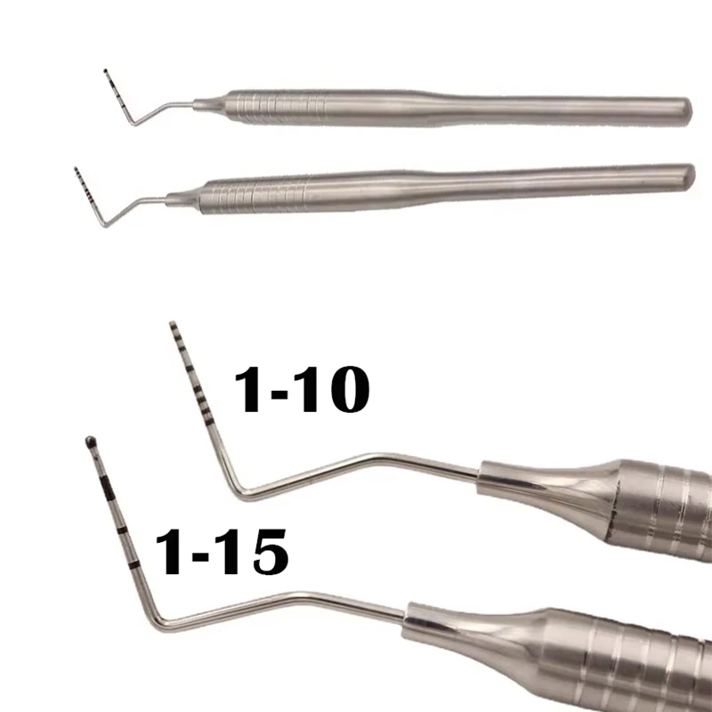 

Professional Dental Probe Explorer Periodontal Stainless Steel Teeth Cleaning Tool for Dentist Oral Care