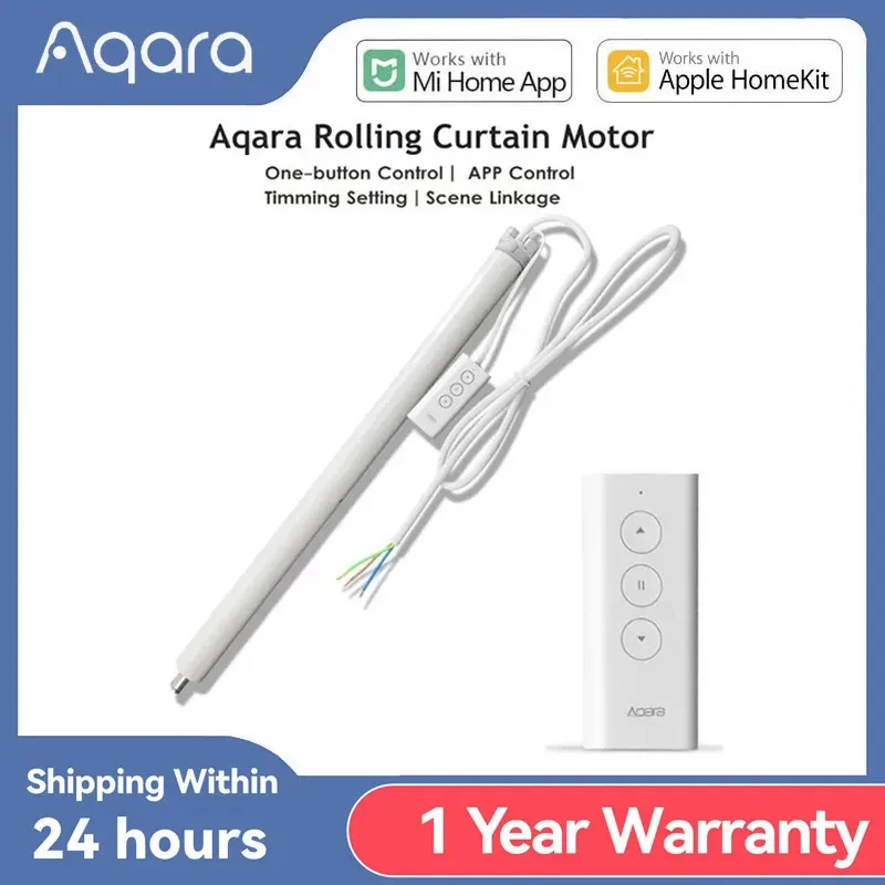 

Aqara Smart Roller Motor Zigbee Curtain Rolling Shutter Motor Timing Setting Remote Control works with Apple HomeKit Mi Home APP