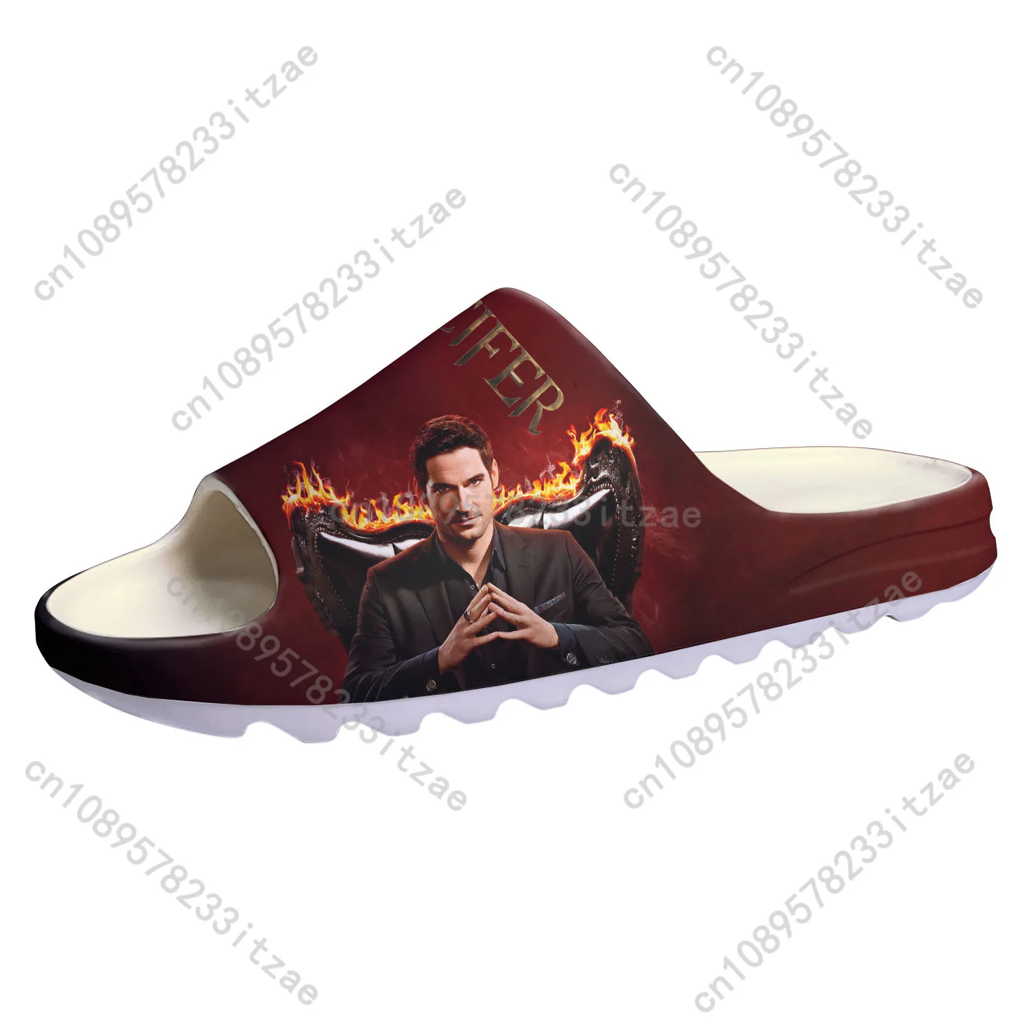 Lucifer Soft Sole Sllipers Home Clogs Tom Ellis Step On Water Shoes Mens Womens Teenager Step in Customized Sandals