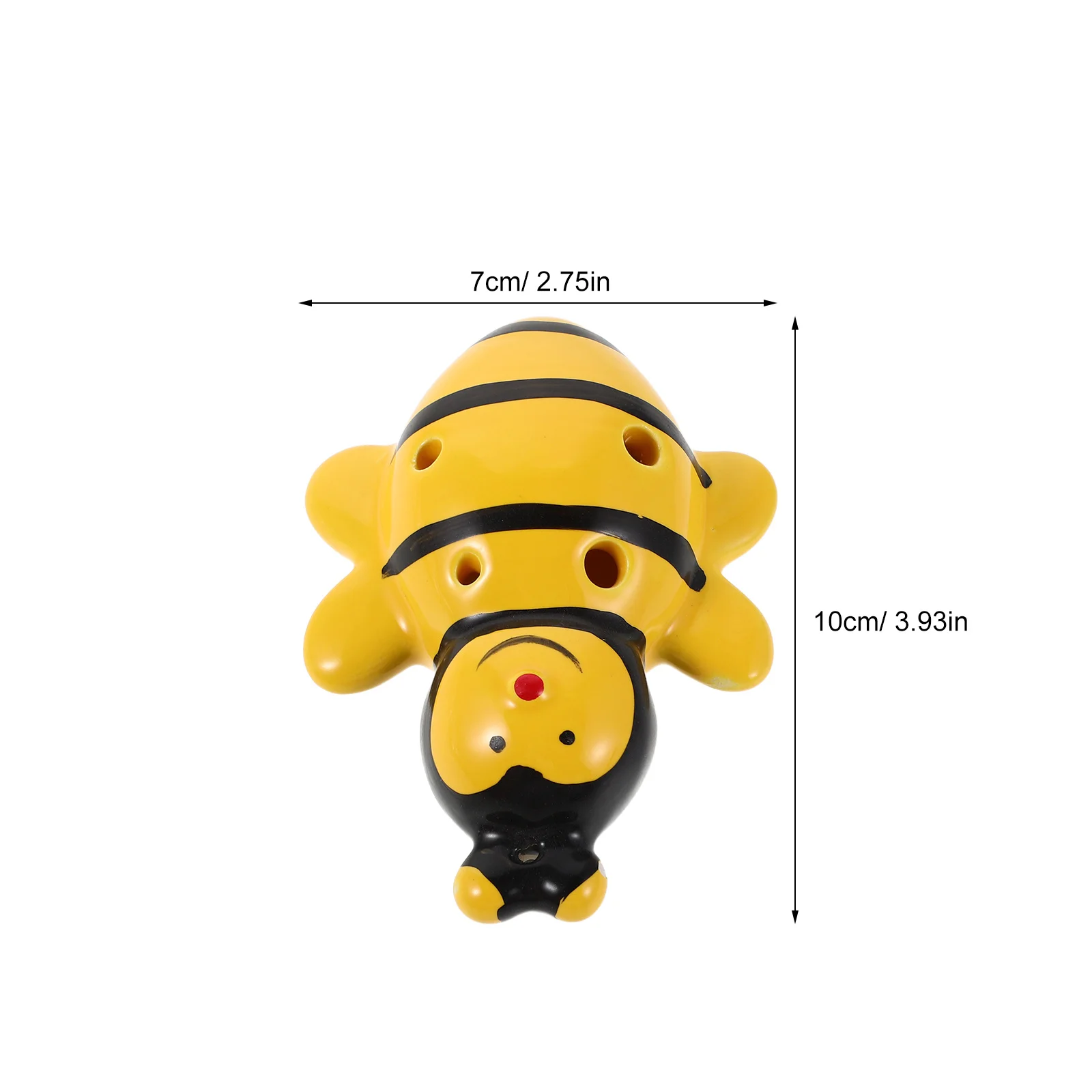 الأكرينا الصفراء 6 حفرة السيراميك الأكرينا الناي أداة الرياح الصينية التقليدية للمبتدئين