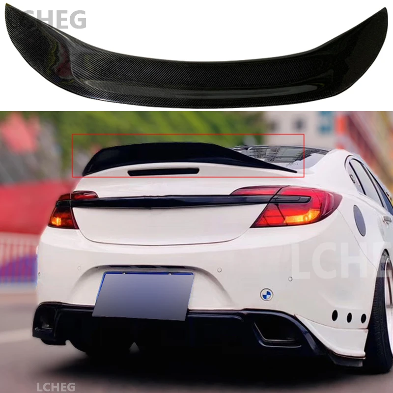 

Для Buick Regal Opel Year Vauxhall модифицированный спойлер из настоящего углеродного волокна, отделка багажника, задний спойлер в стиле JDM 2014, 2015 201