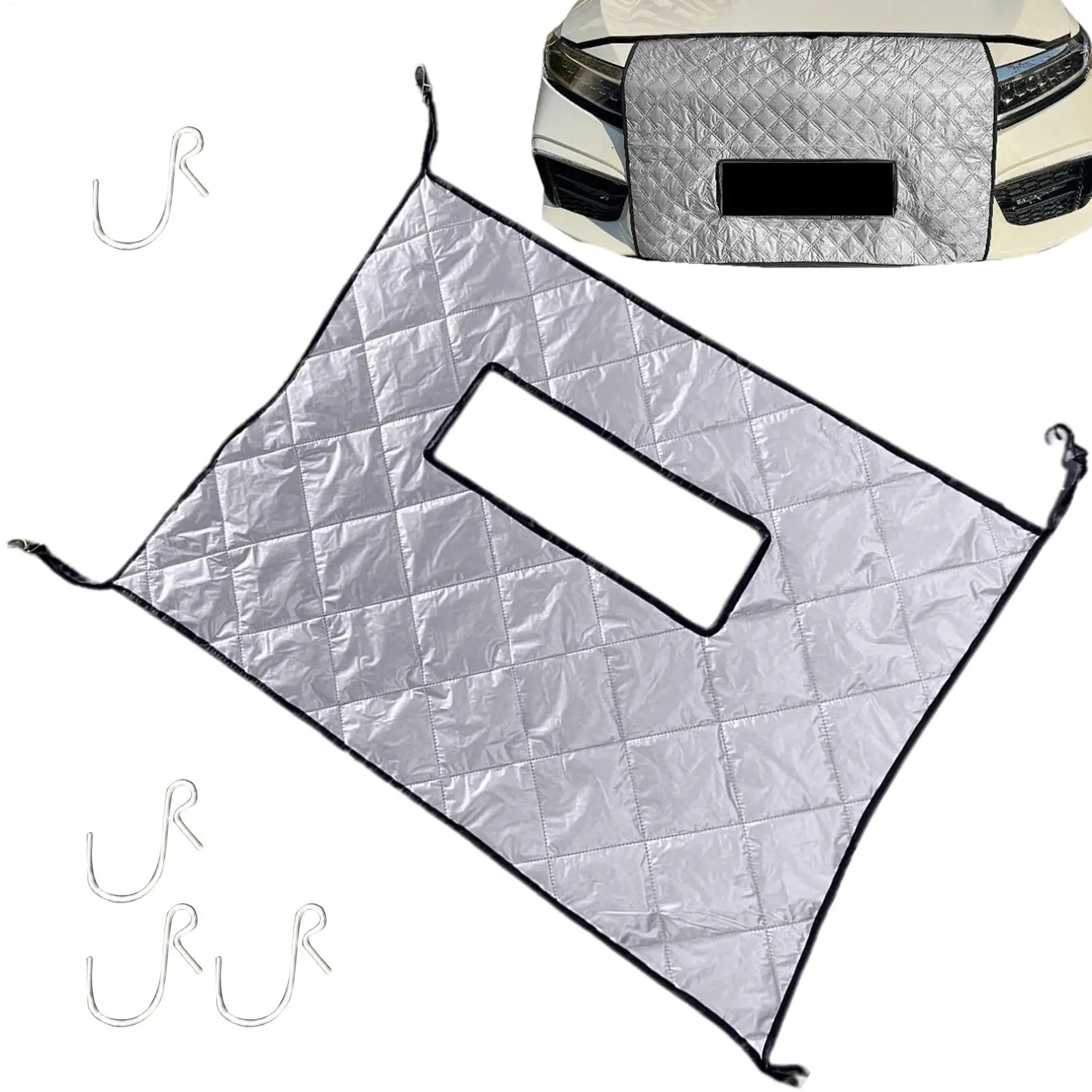 

Car Grille Cover For Winter Dustproof Car Front Grille Cover Windshield Ice Protector For Outdoor SUV RV Truck Cargo Van Vehicle