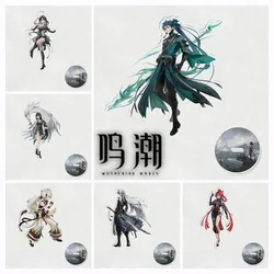New Hot Game Wuthering Waves LINGYANG Jiyan Yangyang Acrylic Stand Figure Display Cosplay Charm Desktop Model Plate Ornament