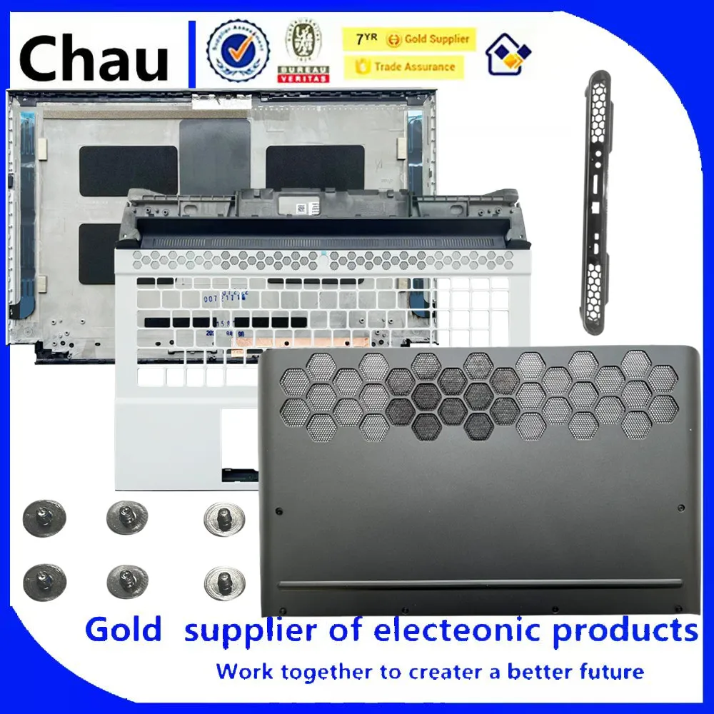 

New For Chau Alienware Area-51M R2 Laptop LCD Back Cover Top Case Black / Upper Case Palmrest/Bottom Door cover/Air outlet shell