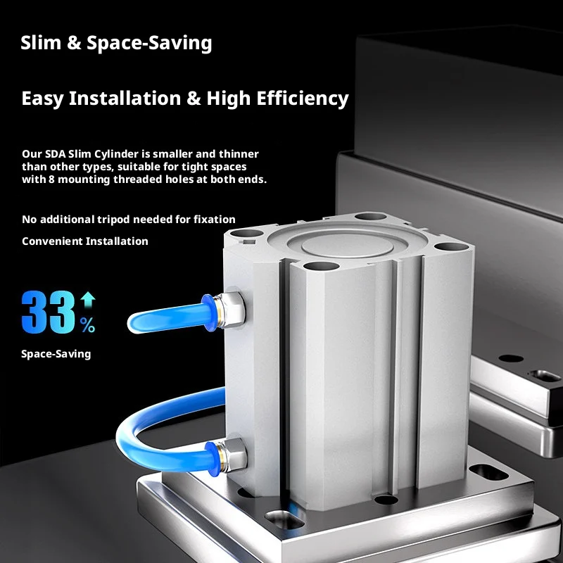 SDA Thin Cylinder – Aluminum Alloy Body, POM Wear Ring, 0.005mm/a Corrosion Rate, Magnetic or Non-Magnetic, Easy Installation