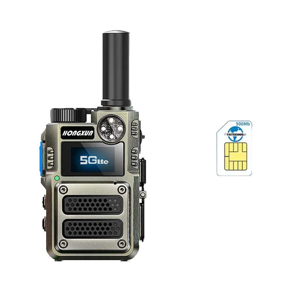 Walkie Talkie HX-G500S 4G POC 5000KM Bluetooth GPS SOS LCD Display Wireless Link Anti-Interference High-Fidelity Output