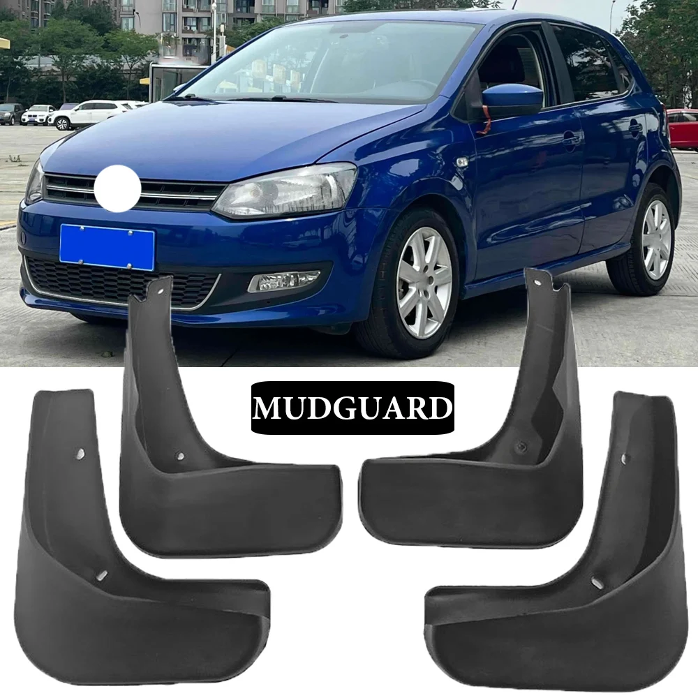 

High quality MudFlaps For Volkswagen VW Polo 2011 2012 2013 Mudguard Splash Guards Fender Auto Accessories 4PCS