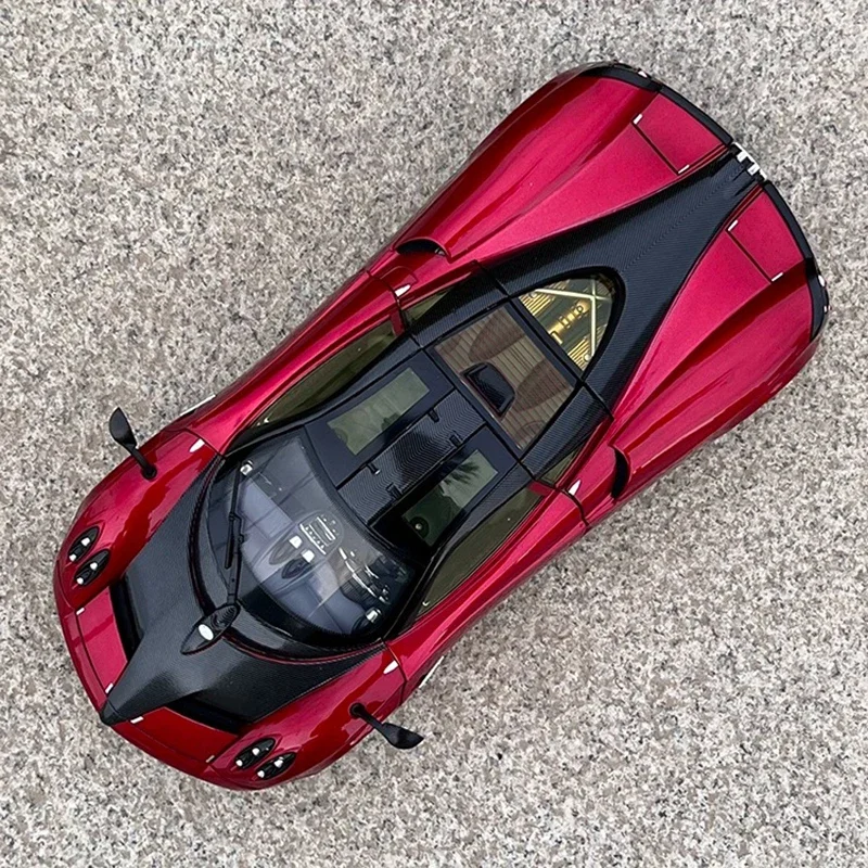 

Huayra Roadster 1/18 Pagani Supercar, металлическая литая под давлением модель автомобиля, имитация игрушки для мальчиков, подарки, коллекция орнаментов