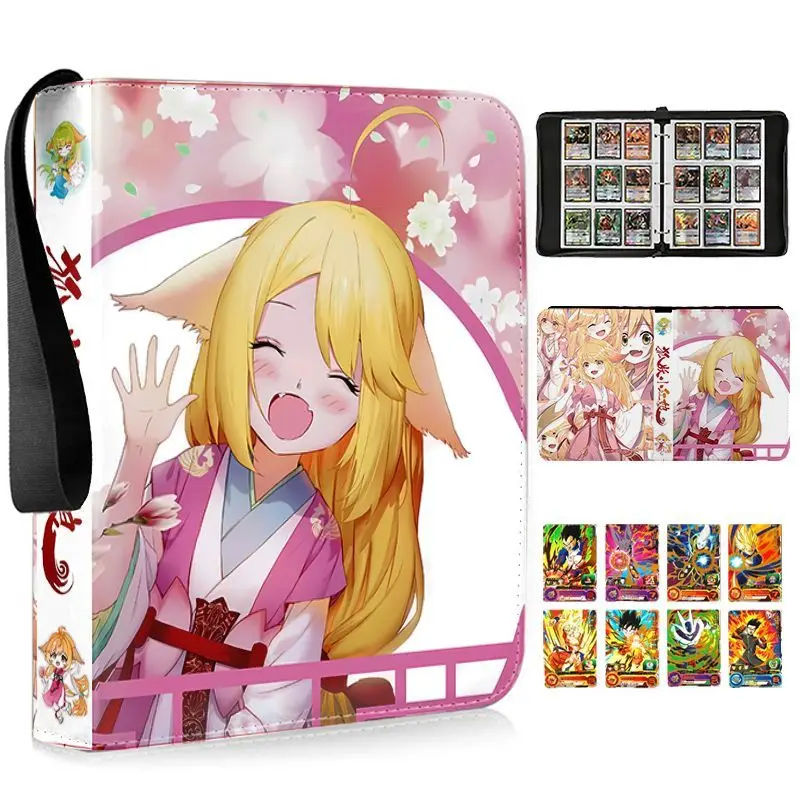 400 Stück/900 Stück Kartenalbum Buch Anime Fox Girl HUYAOXIAOHONGNIANG Karte Tushansusu Reißverschluss Spielkarten Binder Halter Kinder Geschenke Spielzeug