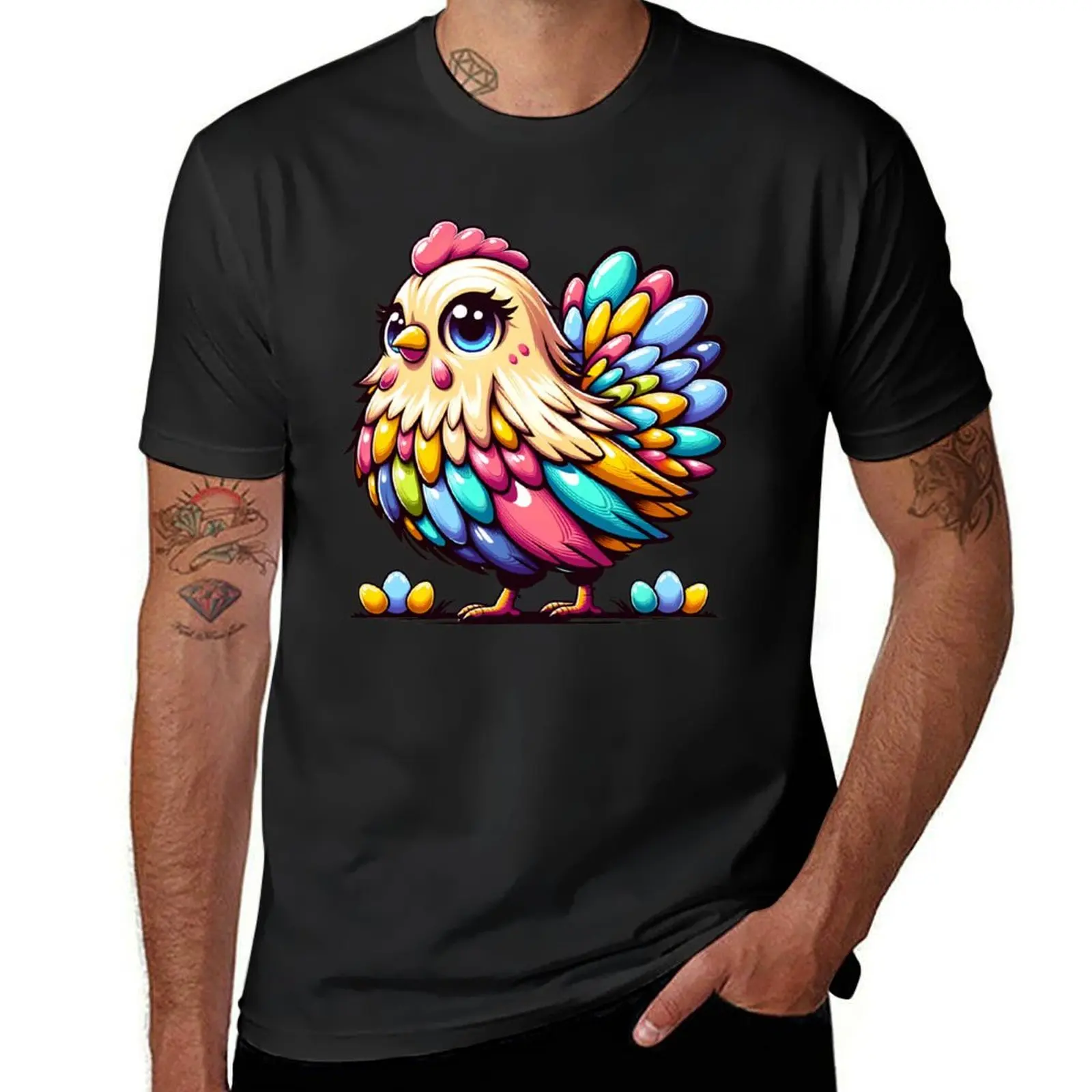 Easter Egger Chicken Colorful Gift For Easter T-Shirt vintage clothes customs design your own t shirts men