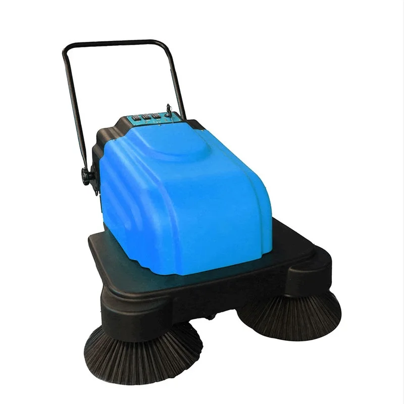 high quality CE approved AS690 outdoor intelligent mechanical automatic walk behind battery street floor road sweeper machine