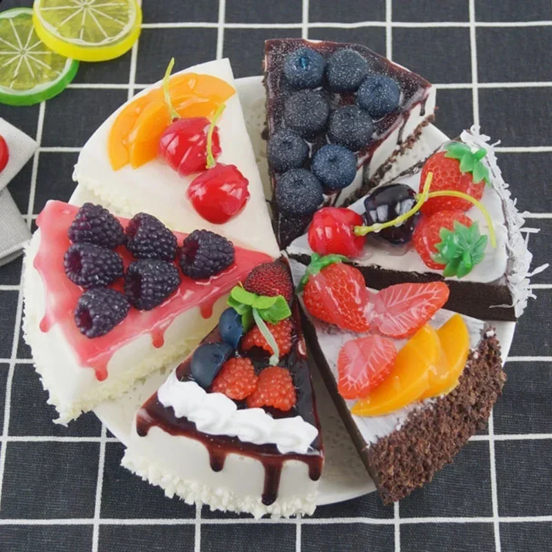 Künstliche Obst Kuchen Dessert Gefälschte Lebensmittel Brot Simulation Kuchen Modell Dekoration Fotografie Requisiten Display Ornament Kinder Spielzeug