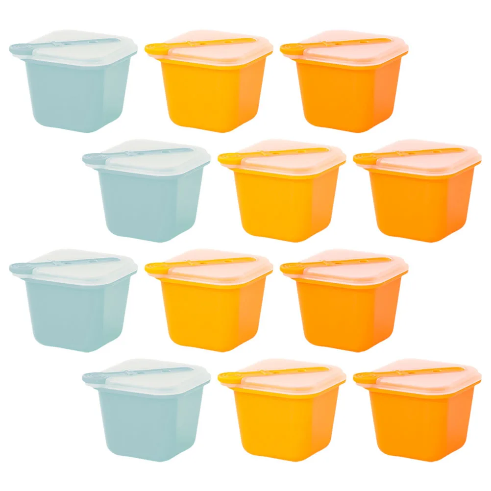 

12Pcs Ice Cube Mold Lid Non Stick Popsicles Molds DIY Ice Cream Making Tool Household Use Popsicles Molds with Sticks