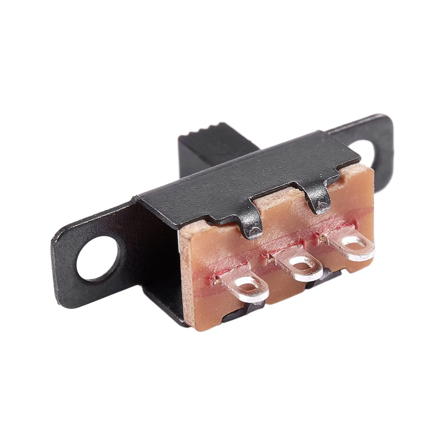 50 Pcs ON/ON 2 Position 1P2T SPDT Mini Panel Slide Switch Solder Lug SS12F1-G3