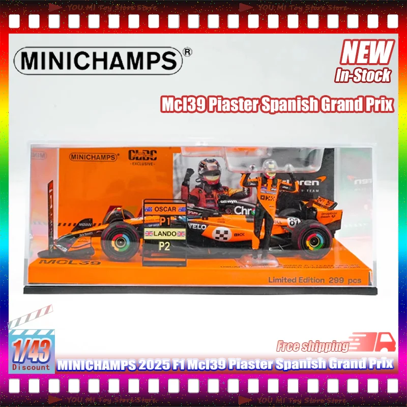

Новый 1:43 Minichamps 2025 F1 Mcl39 Пистер испанский Гран-при моделирование смолы миниатюрная модель гоночного автомобиля индивидуальная детская игрушка в подарок