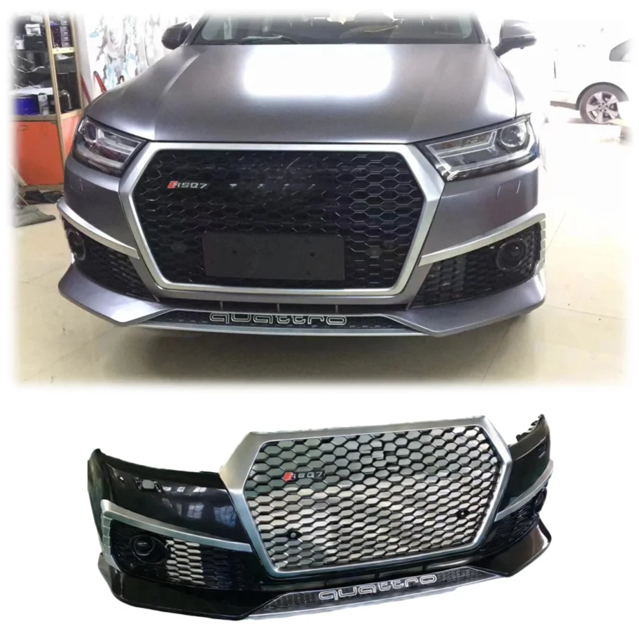 

YX New Hot Sale Primed Front Bumper Assembly with Grille for Q7 2018-2020 Upgrade to RSQ7 Style Conversion Body Kit