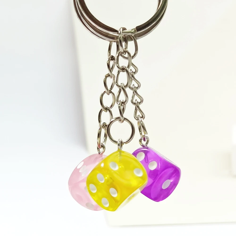 Personalisierter bunter Würfel-Schlüsselanhänger, Mini-Anhänger, Autotasche, Geschenk für Studenten, originelles Handy, DIY-Zubehör, Schlüsselanhänger – Detail 8