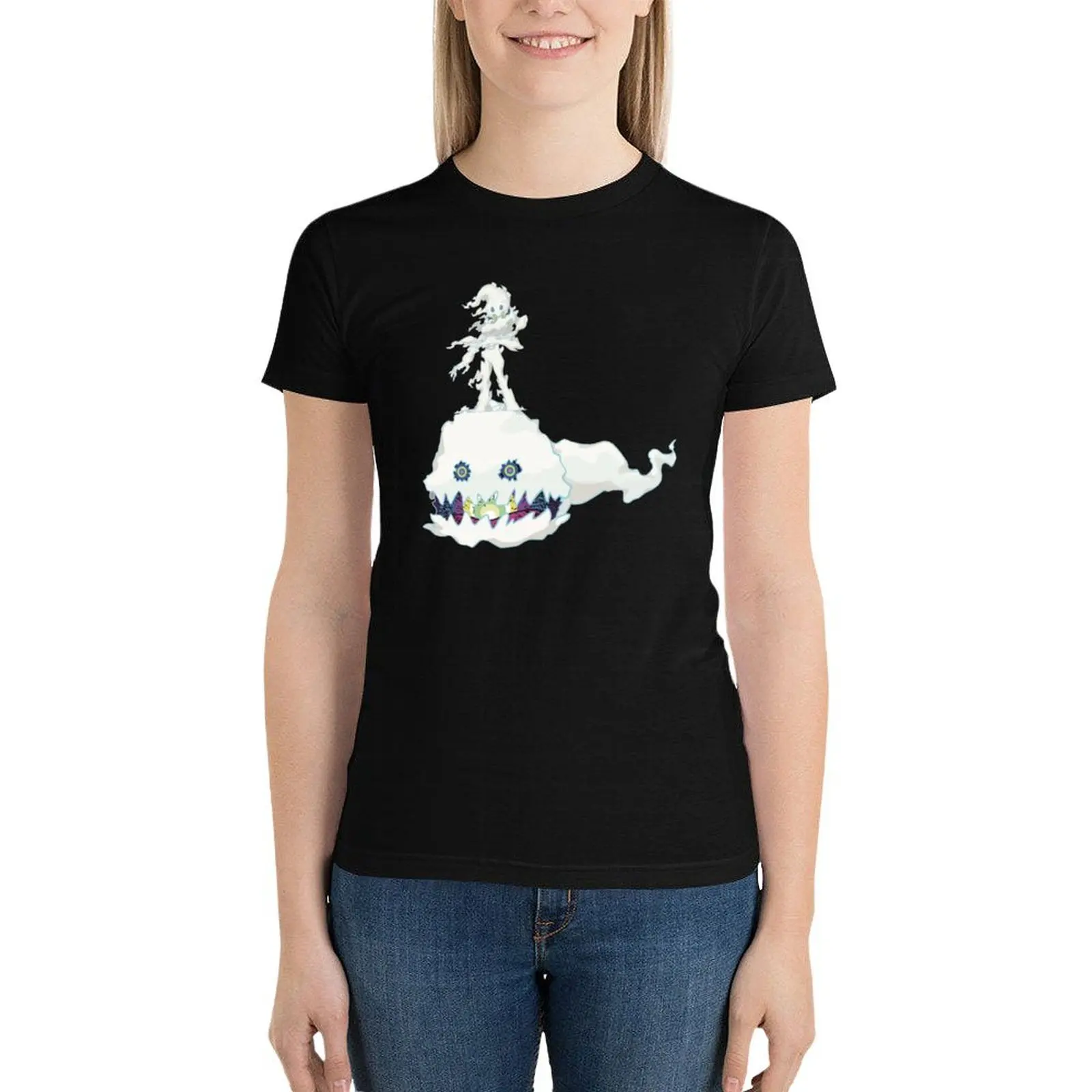 

kids see ghosts ye high quality T-Shirt hippie clothes oversized korean fashion Blouse Summer Women's clothing