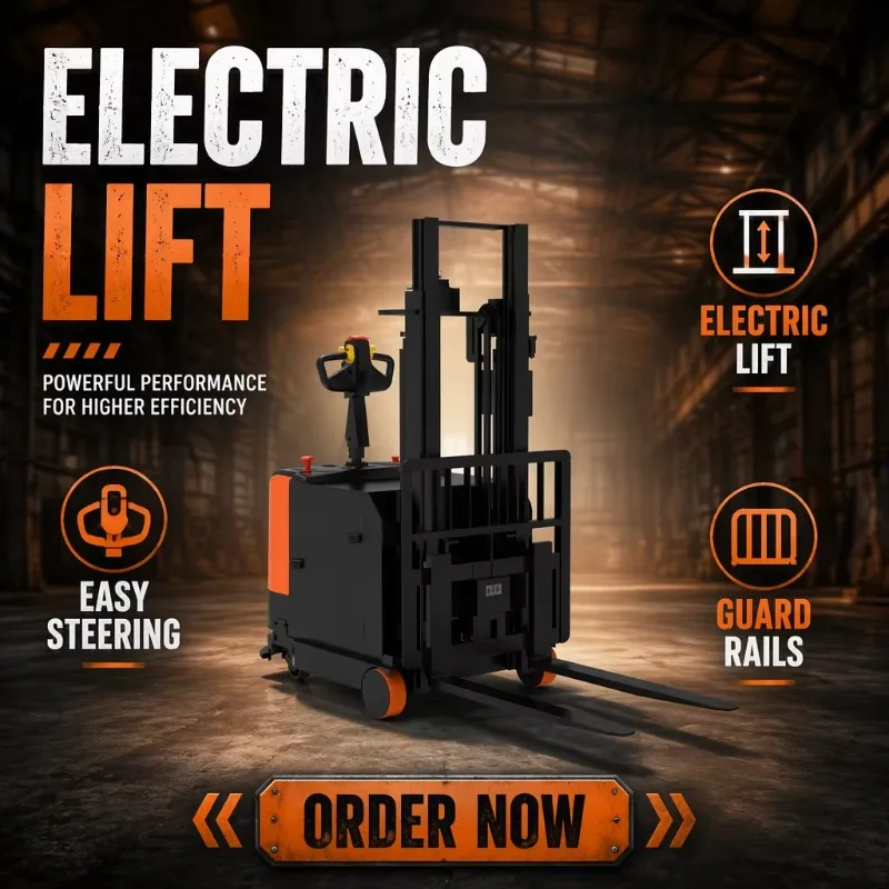 Industrial Autonomous Stacker Forklift Robot, Auto Charging, High Lifting Height, For Smart Warehouse Pallet Handling