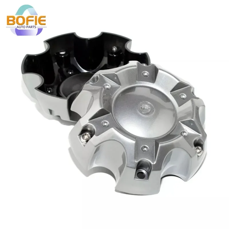 silver 1pcs/black 4pcs/black 1pcs/silver 4pcs  ABS 6 Lug Car Wheel Center Hub Cap For Protector Rims Universal Accessories Matt