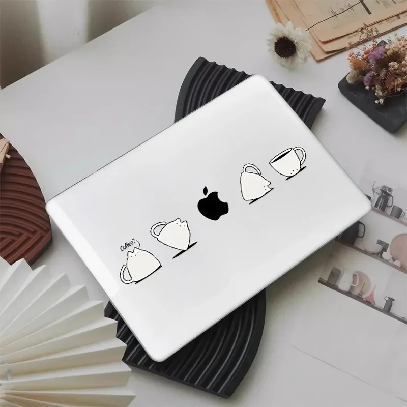 

Чехол для ноутбука с милым котенком для MacBook Neo Case Pro 13 Pro 16 M2 M1Case M4 Neo Pro 14 15 12, защитные жесткие чехлы, модель A3404