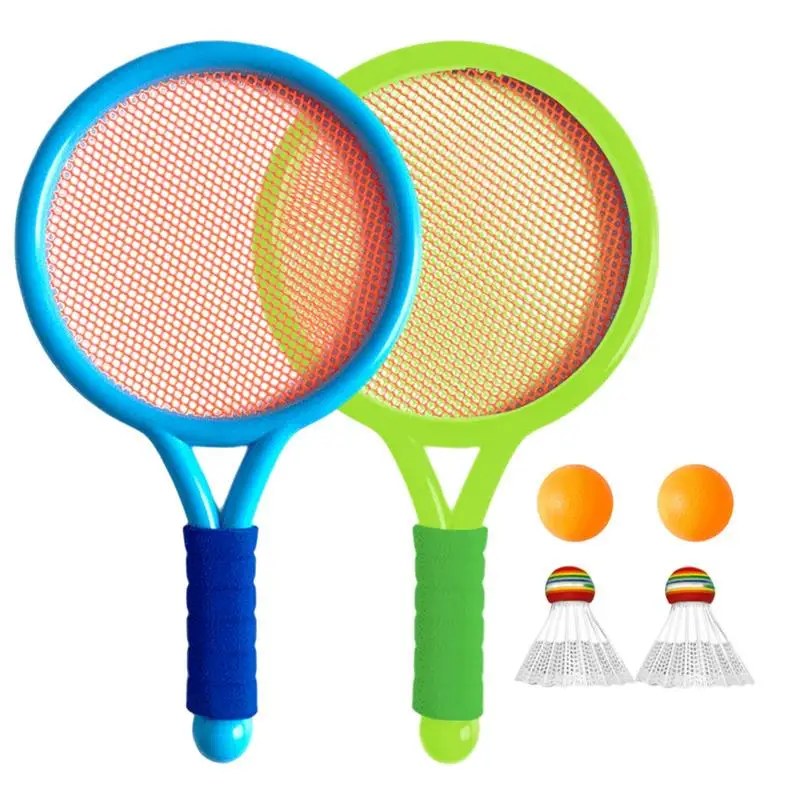

Kids Badminton Rackets Set Non-Slip Handle Shuttlecocks Training Sports Set Outdoor Two Persons Sports Toys For Parent-Child