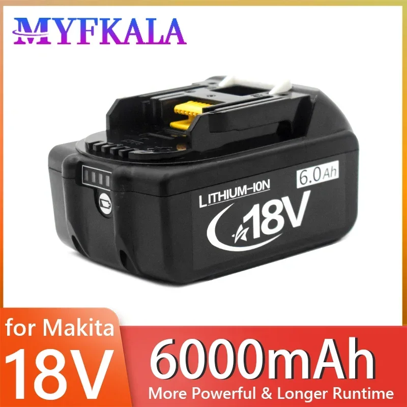 

18V6.0Ah Rechargeable Battery 6000mah Li-Ion Battery Replacement Power Battery for MAKITA BL1880 BL1860 BL1830battery