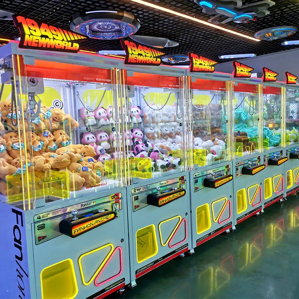 Commercial Claw Machine with Bill Acceptor for Arcade Doll Machine for Indoor Playground 8 Inch Crane Game Machine Plush