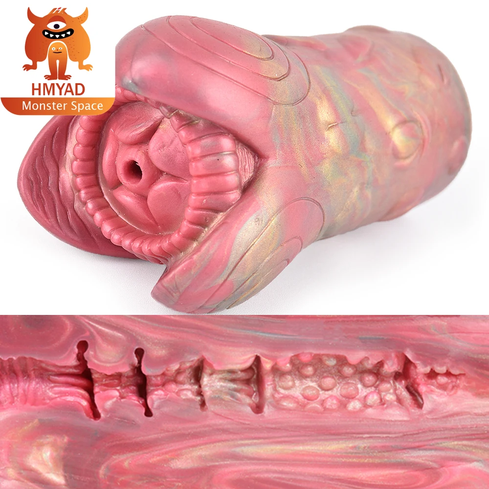 HMYAD Male Masturbator Blowjob Silicone Masturba Cup Anal Vaginal Pocket Pussy Stroker Adult Sex Toys for Men 18+