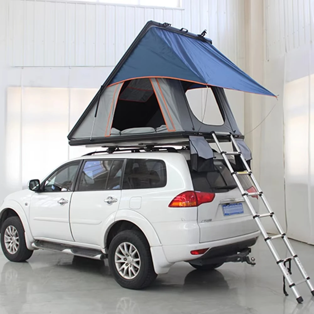 Outdoor Camping Car Rooftop Tent Suppliers Aluminum Pop-up Triangle Rooftop Tent Lightweight Car Top Roof Tent