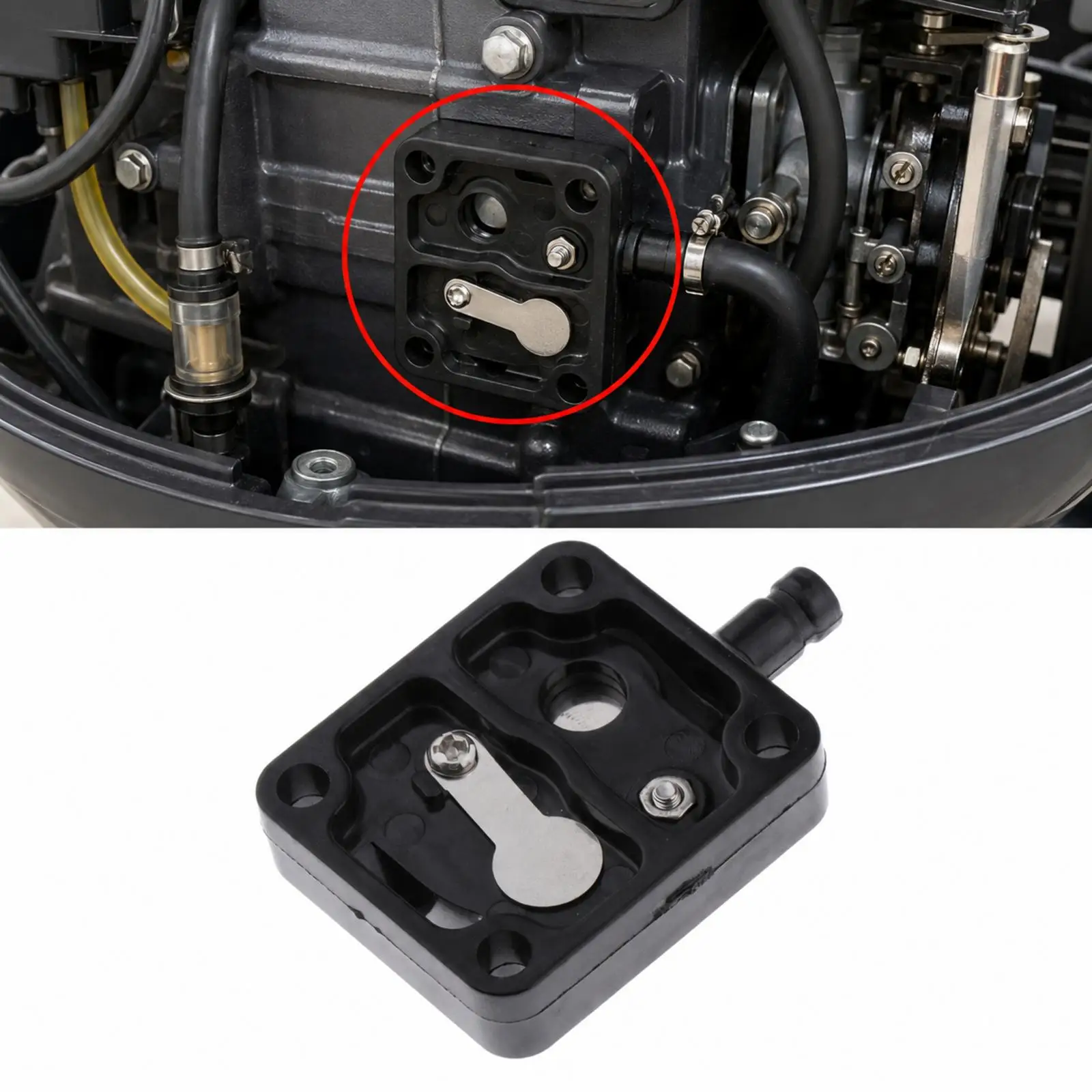 Plastic Pump Body Replacement Water Pump Housing Marine Engine Accessory for Outboard Motor 2 Stroke 9.9HP 15HP 18HP