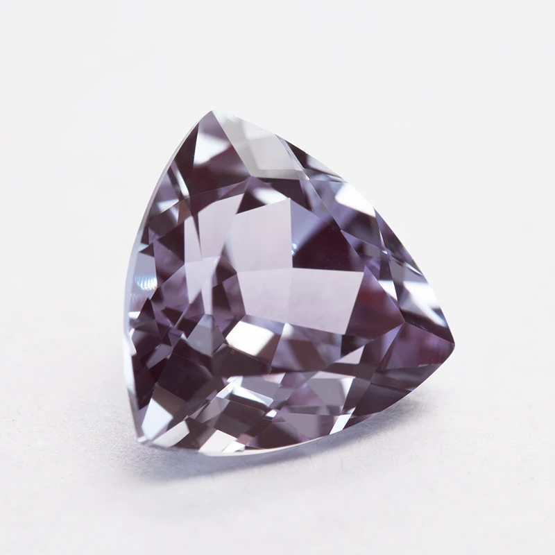 Lab Grown Trillyon Shape Alexandrite Stone Purple Color Charms Beads for Diy Jewelry Making materials Selectable AGL Certificate