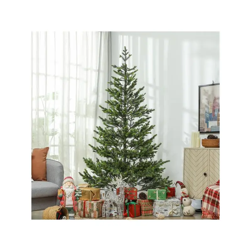 

7ft Artificial Christmas Tree with LED Lights for Holiday Decor