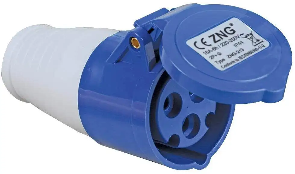 Auto-Anschluss-Stecker-Adapter, 3-poliger Netz-Anschlusssteckdosen-Adapter, 240 V, 16 A, für Wohnwagen, Wohnmobil, Hauptstecker, Haken-Up-Zubehör