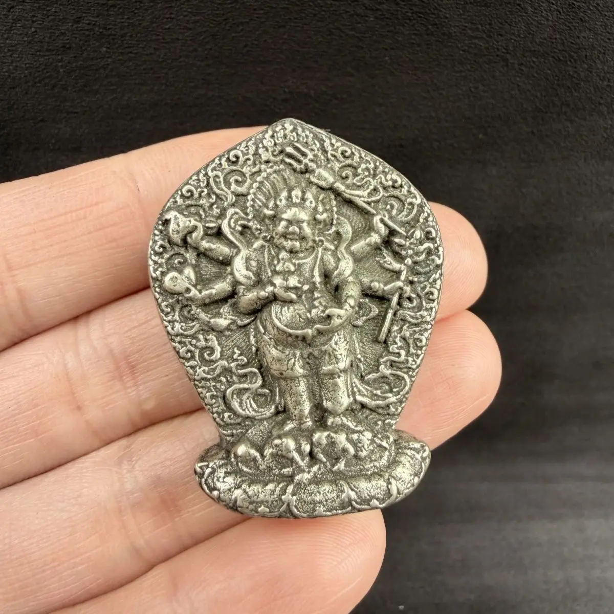 Tibet Tibetan Standing six-armed mahakala god Statues Figurines Lucky Ornaments Home Decoration gifts