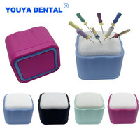 Autoclavable Dental Endo File Clean Drills Block Holder Endodontics File Stand Root Canal Cleaning Table Foam Dentistry Instrume