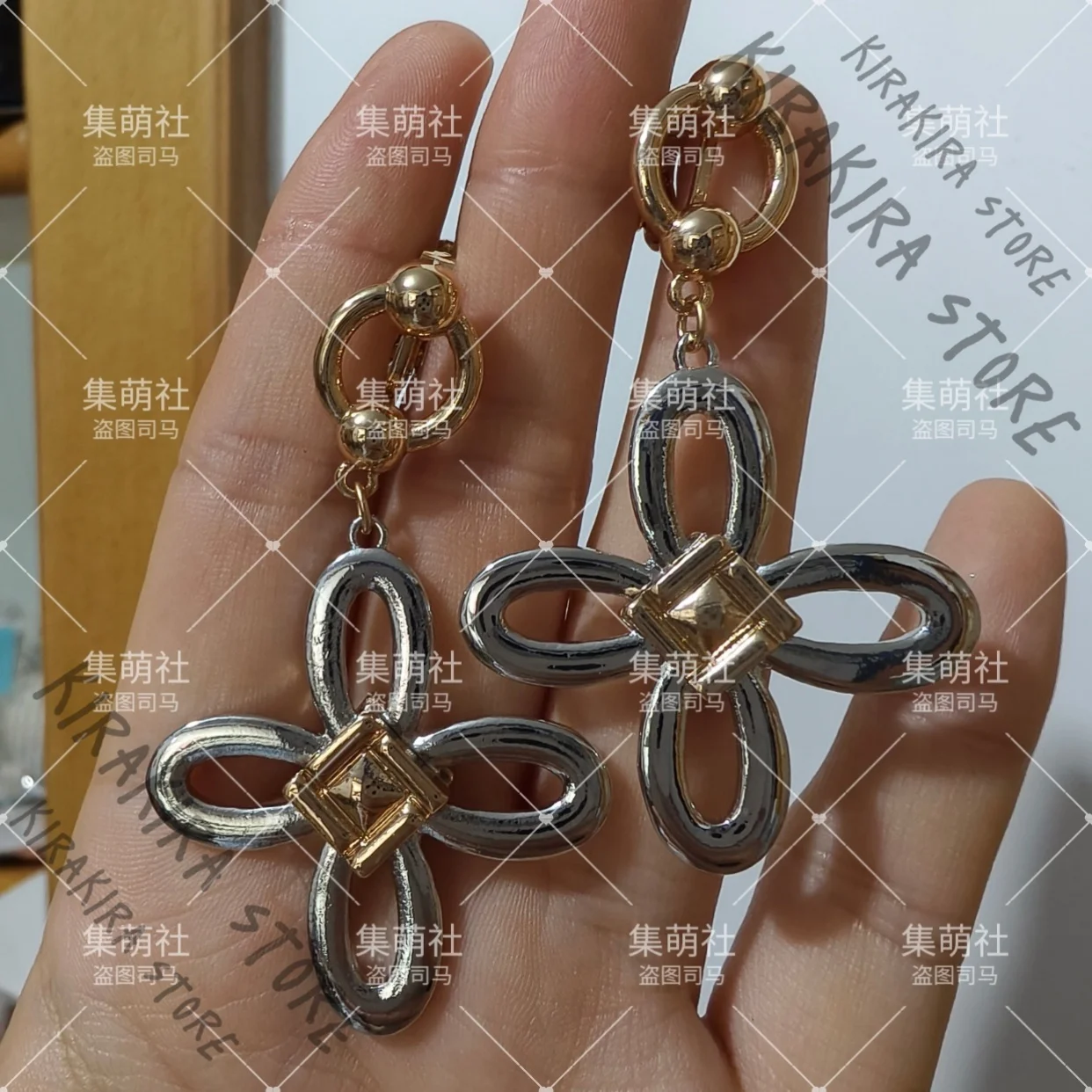 

Wuthering Waves Jinhsi Earring Props Cosplay Anime Eardrop Ear Clip Earrings Accessories Handcraft Game Costumes Pendants