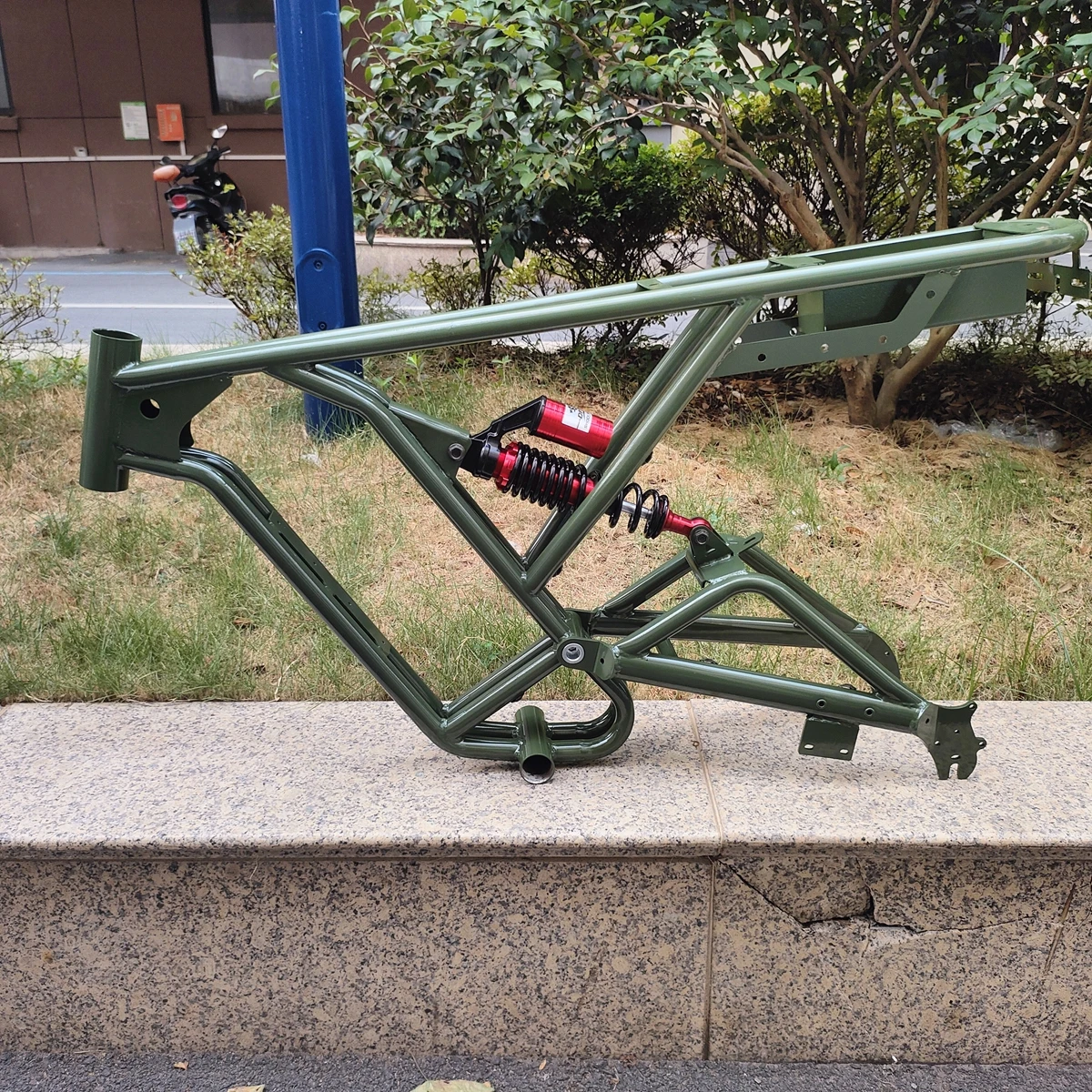 Kalosse E Fat Bicycle Frame 20X4.0 Electric Beach Bike Frame 20 Inch Electric Snow Bike Frame
