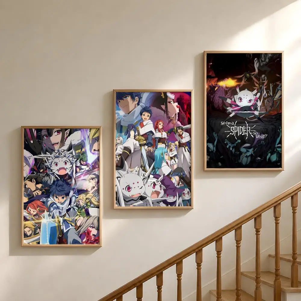 Anime So Im a Spider So What Kumoko Poster Waterproof HD Modern Peel And Stick Wall Decor Bedroom Living Room Dorm Office