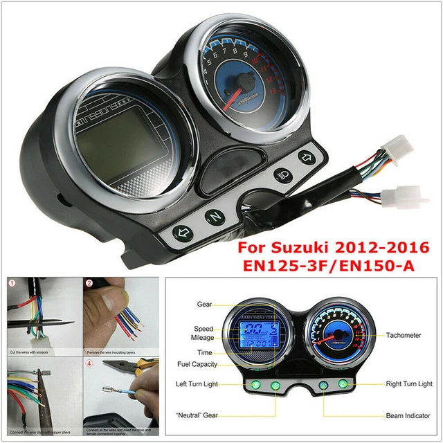 Motorcycle Dashboard Display Gauges for Suzuki 2012-2016 EN125-3F/EN150-A -  AliExpress