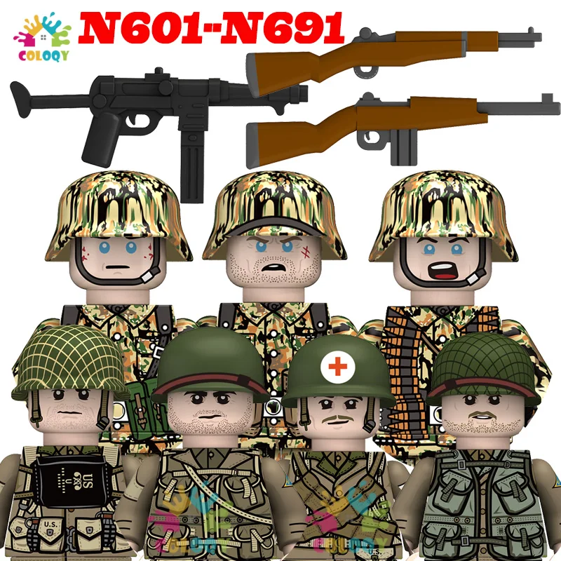 

New Kids Toys WW2 Building Blocks Naval Army Infantry Soldiers Mini Action Figures Educational Toys For Boys Christmas Gifts